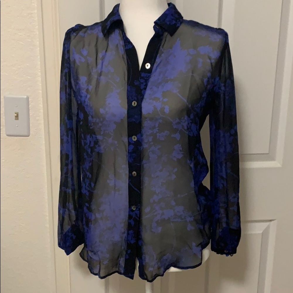 Diane von Furstenberg sheer silk shirt - 2